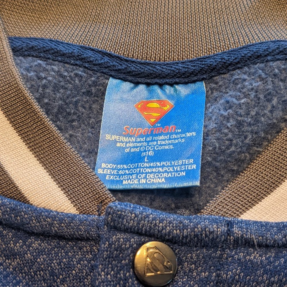 Superman Varsity Button-Up Jacket - image 7